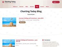 Tablet Screenshot of chartingtodayblog.com